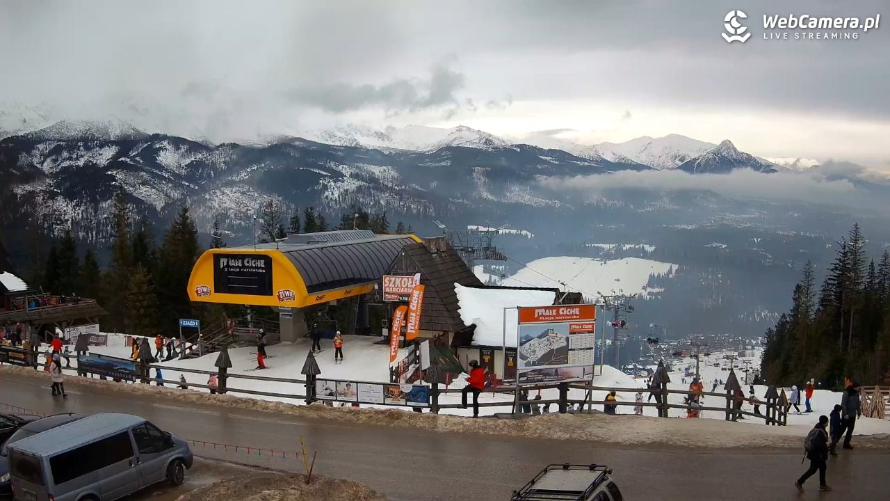 Małe Ciche - widok na parking - 26 styczeń 2026, 13:26