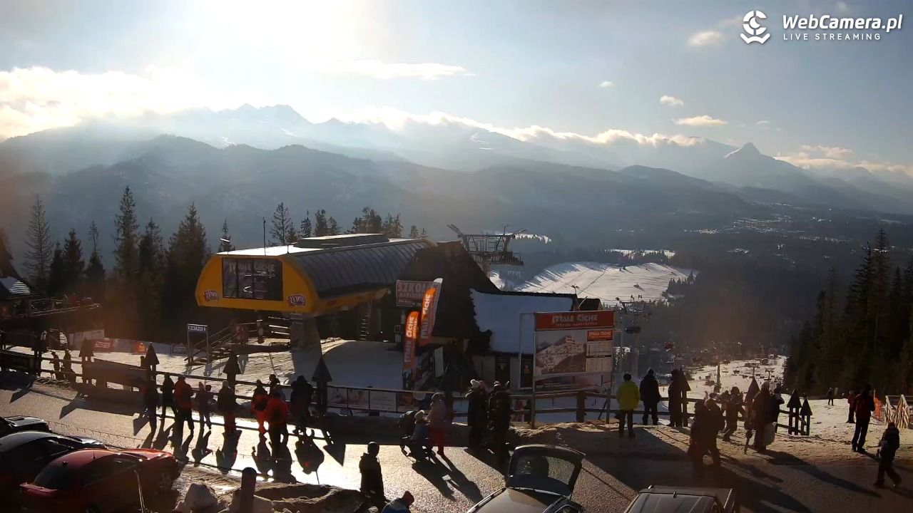 Małe Ciche - widok na parking - 27 styczeń 2026, 13:49