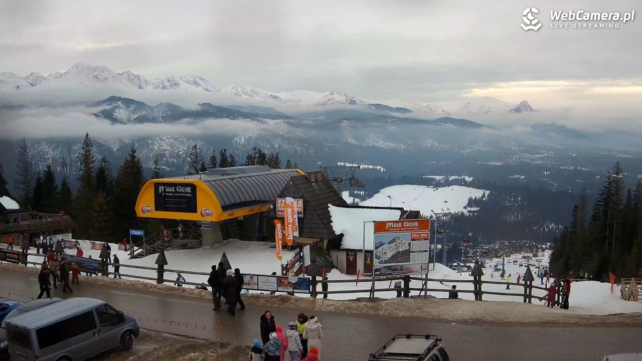 Małe Ciche - widok na parking - 26 styczeń 2026, 14:54
