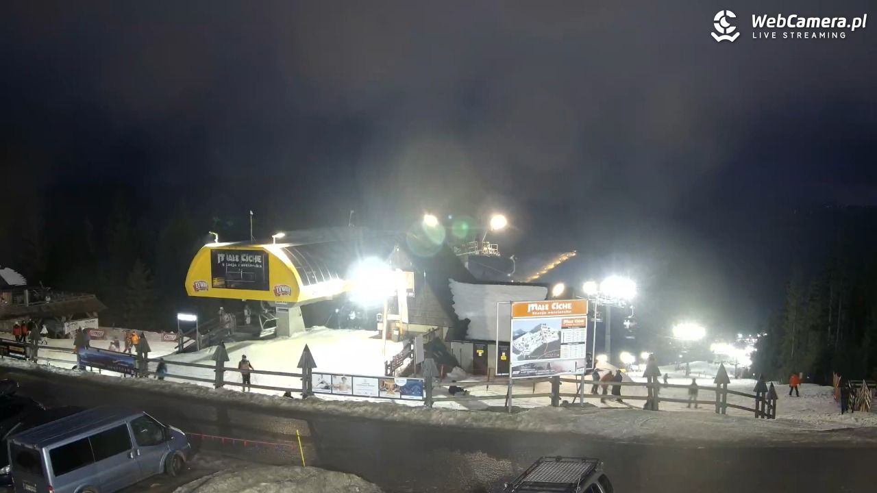 Małe Ciche - widok na parking - 26 styczeń 2026, 17:01
