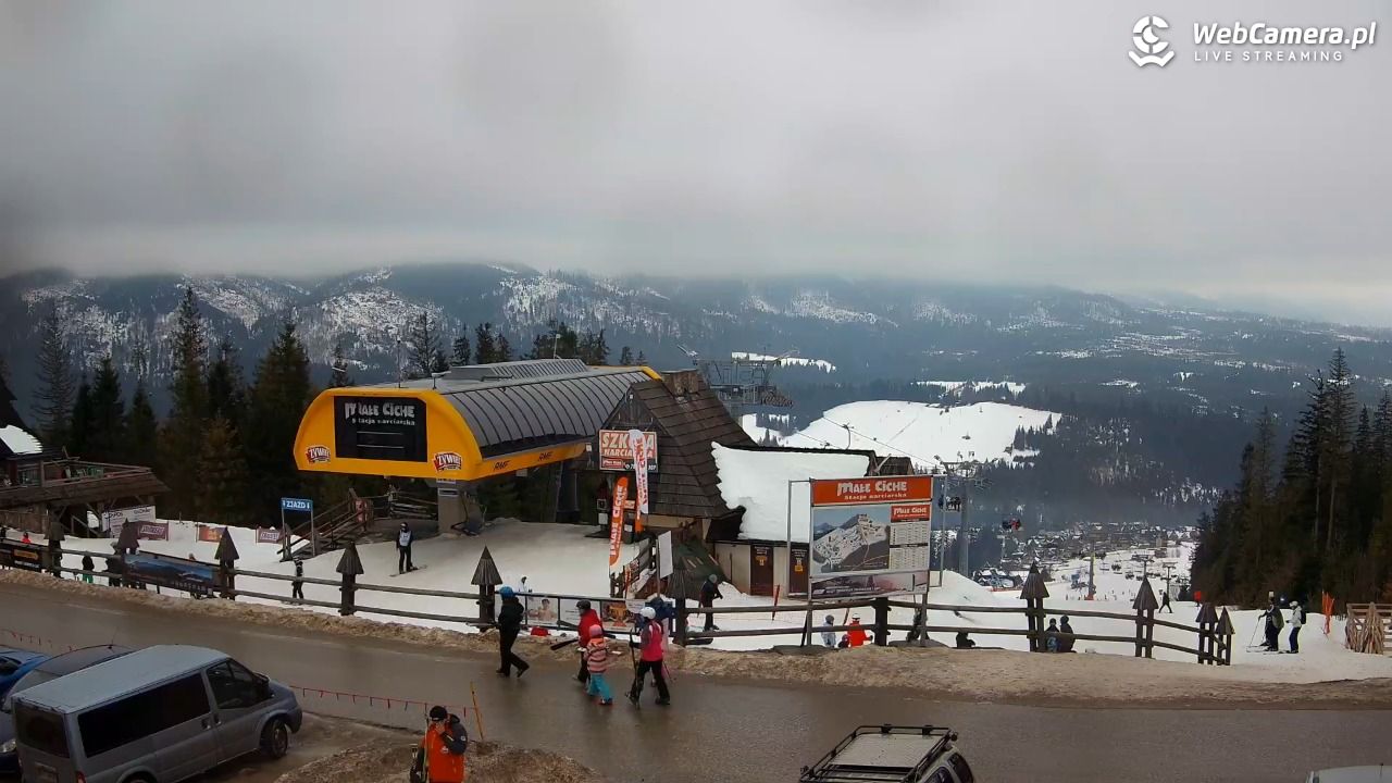 Małe Ciche - widok na parking - 26 styczeń 2026, 15:30