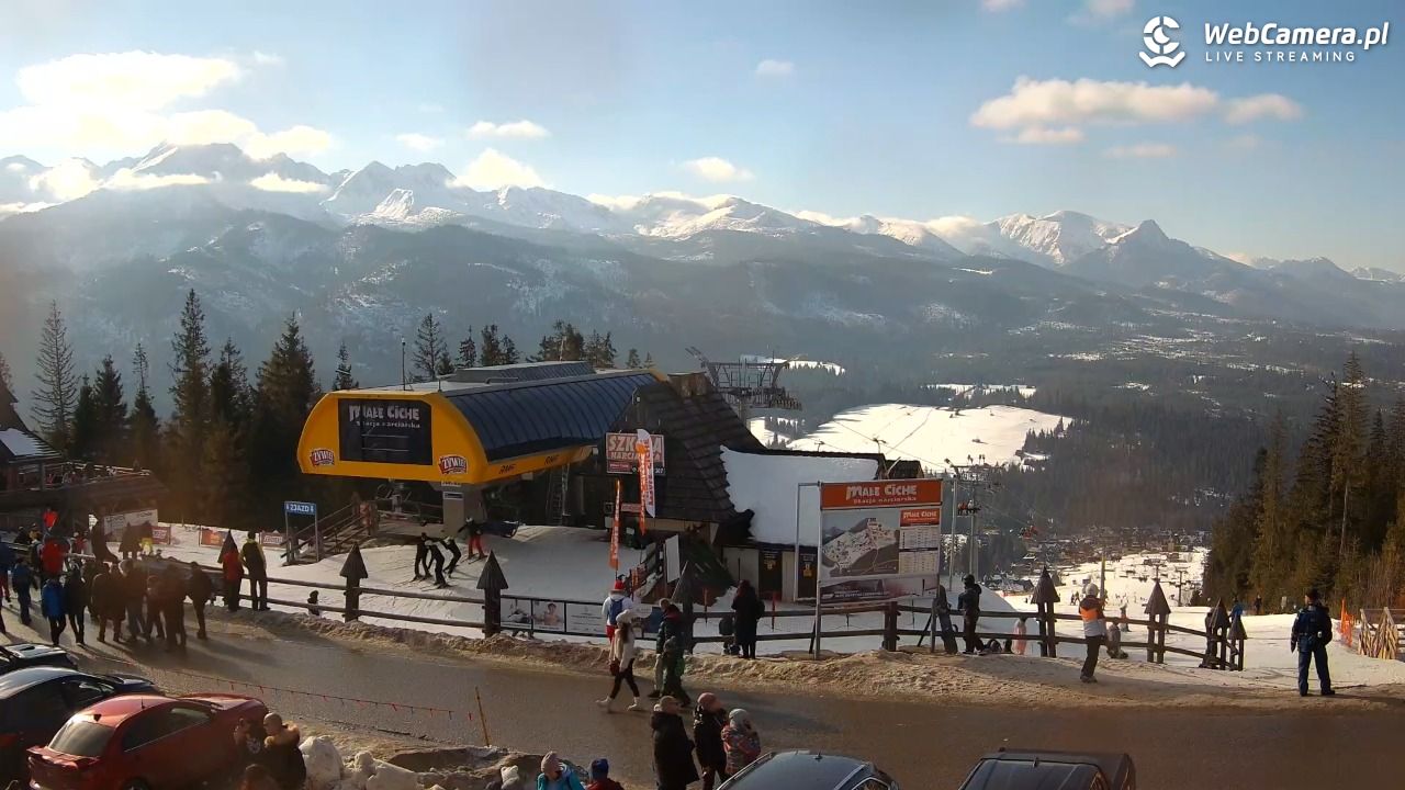 Małe Ciche - widok na parking - 27 styczeń 2026, 11:41