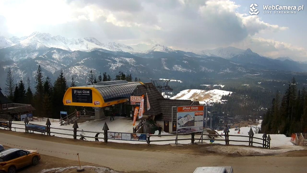 Małe Ciche - widok na parking - 11 marzec 2026, 12:16