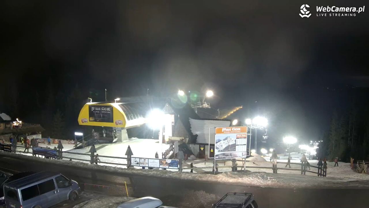 Małe Ciche - widok na parking - 26 styczeń 2026, 17:37