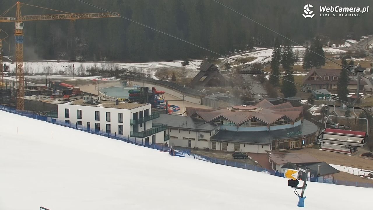 Meander - widok na stok i termy Oravice - 23 luty 2026, 07:30