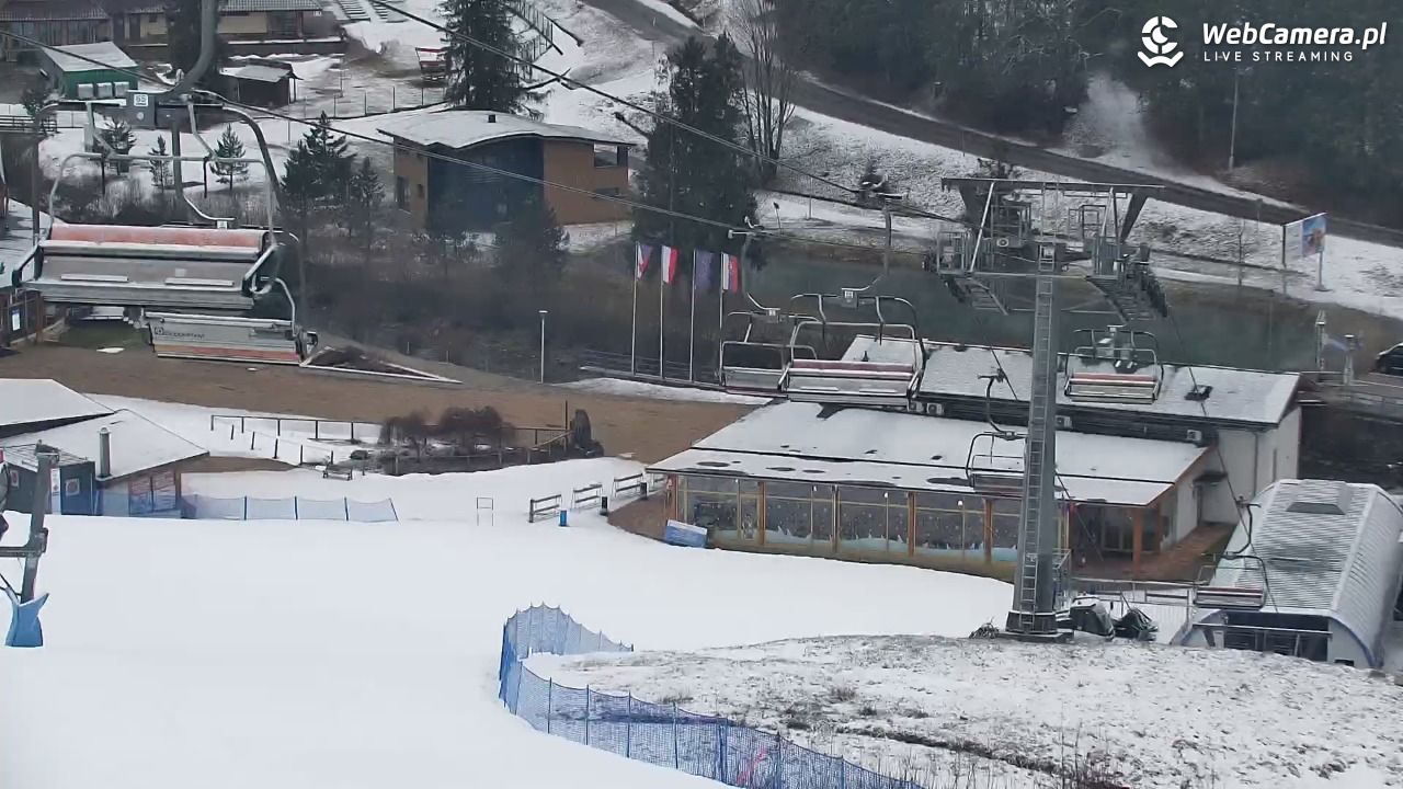 Meander - widok na stok i termy Oravice - 25 luty 2026, 07:26