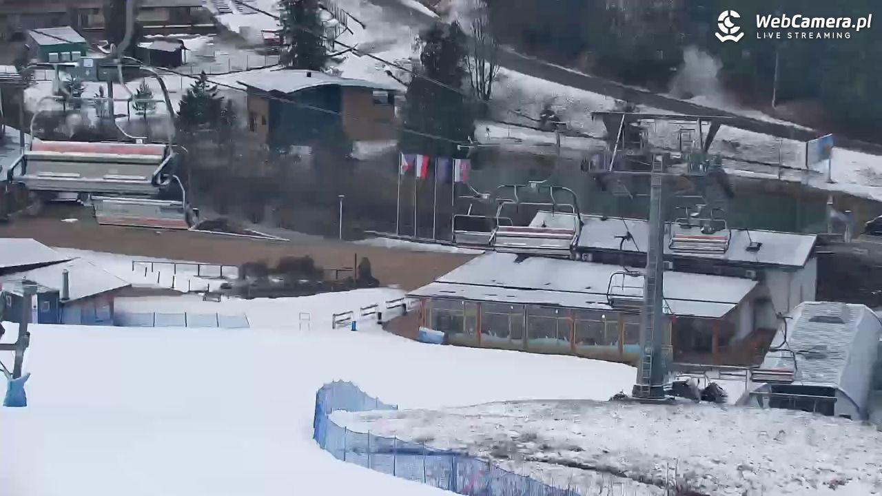 Meander - widok na stok i termy Oravice - 25 luty 2026, 07:00