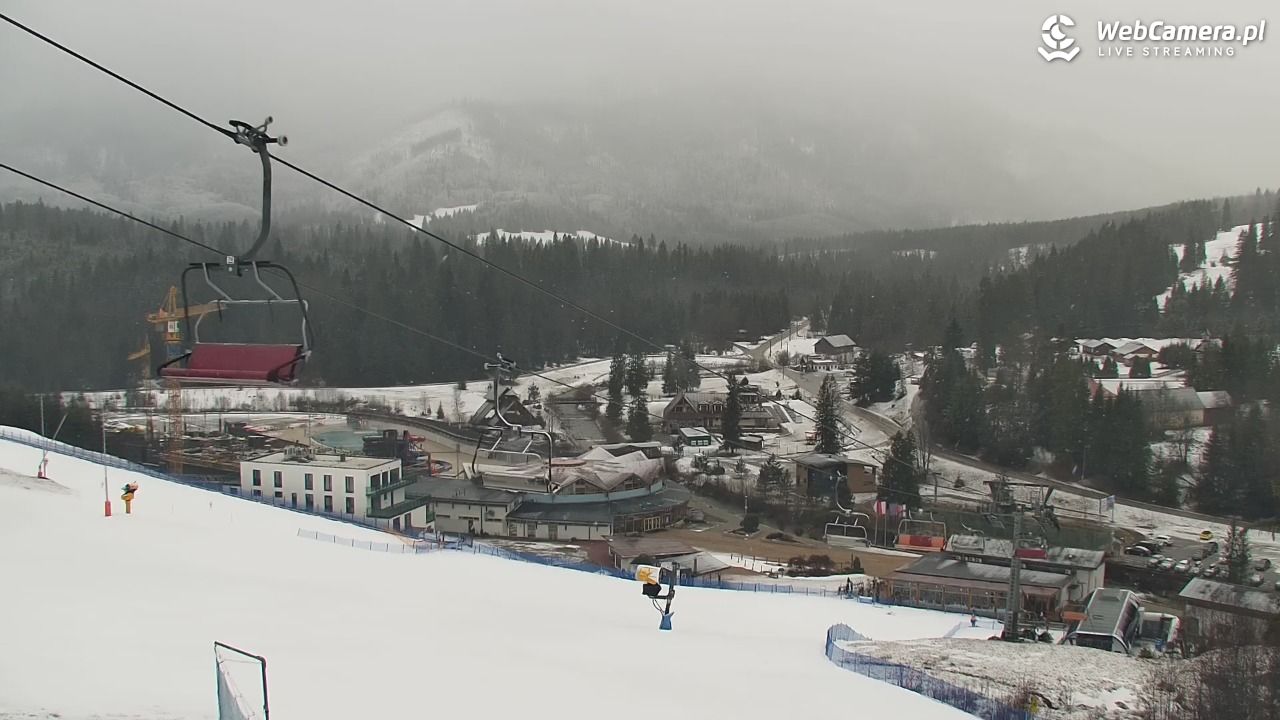 Meander - widok na stok i termy Oravice - 24 luty 2026, 09:23