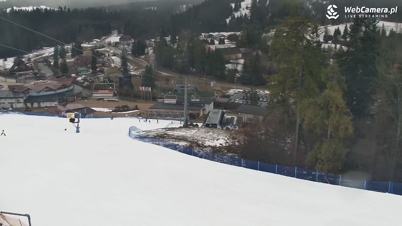 Meander - widok na stok i termy Oravice - 24 luty 2026, 15:42