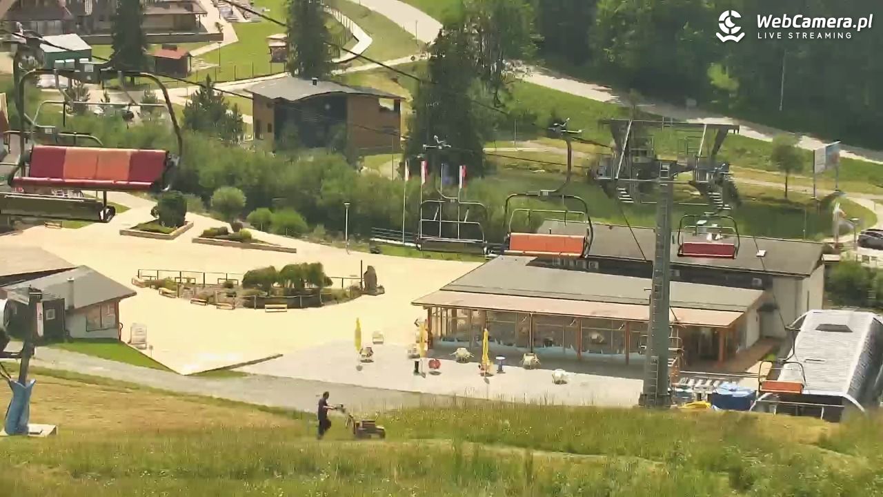 Meander - widok na stok i termy Oravice - 17 lipiec 2026, 13:56