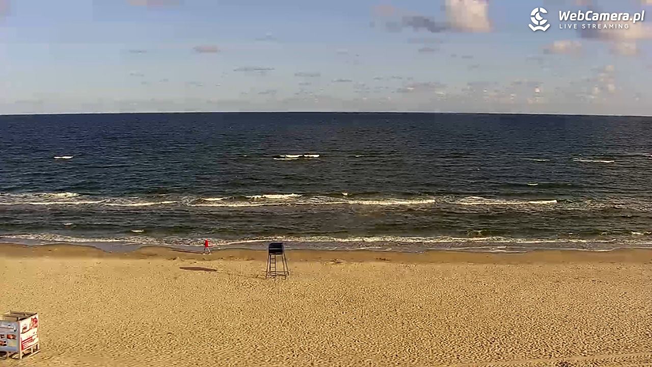 Międzywodzie - widok na plażę - 08 sierpień 2026, 07:42