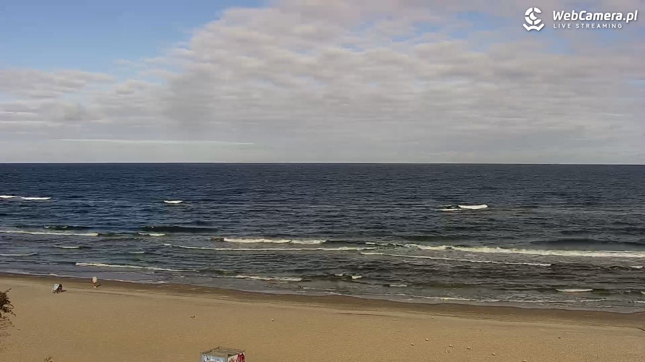 Międzywodzie - widok na plażę - 17 wresień 2026, 10:10