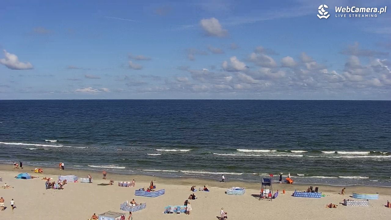 Międzywodzie - widok na plażę - 08 sierpień 2026, 10:19