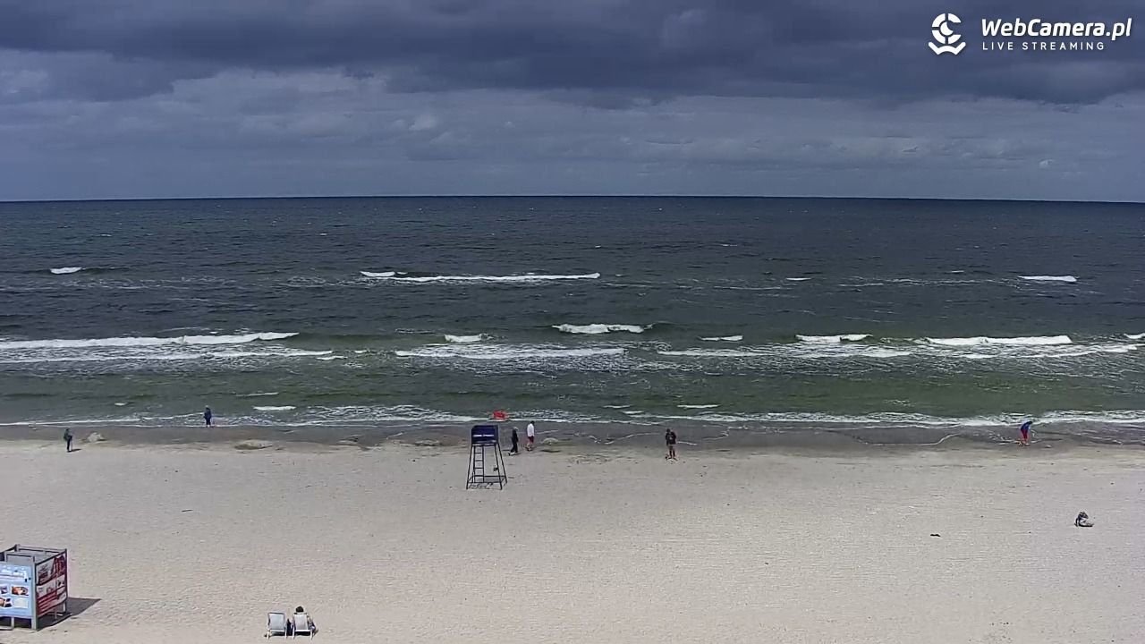 Międzywodzie - widok na plażę - 07 sierpień 2026, 12:15