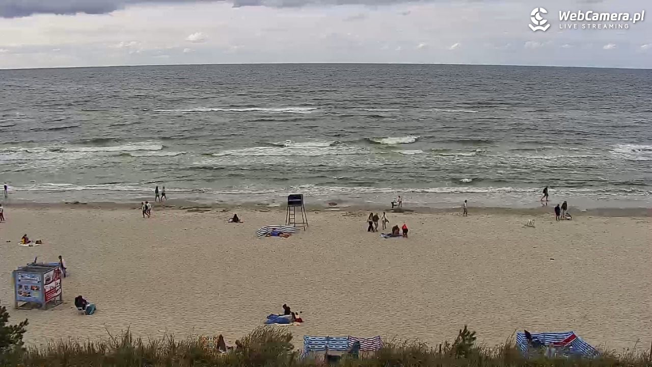 Międzywodzie - widok na plażę - 07 sierpień 2026, 17:03