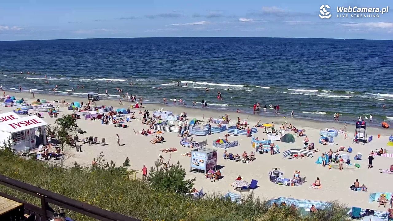 Międzywodzie - widok na plażę - 08 sierpień 2026, 11:51