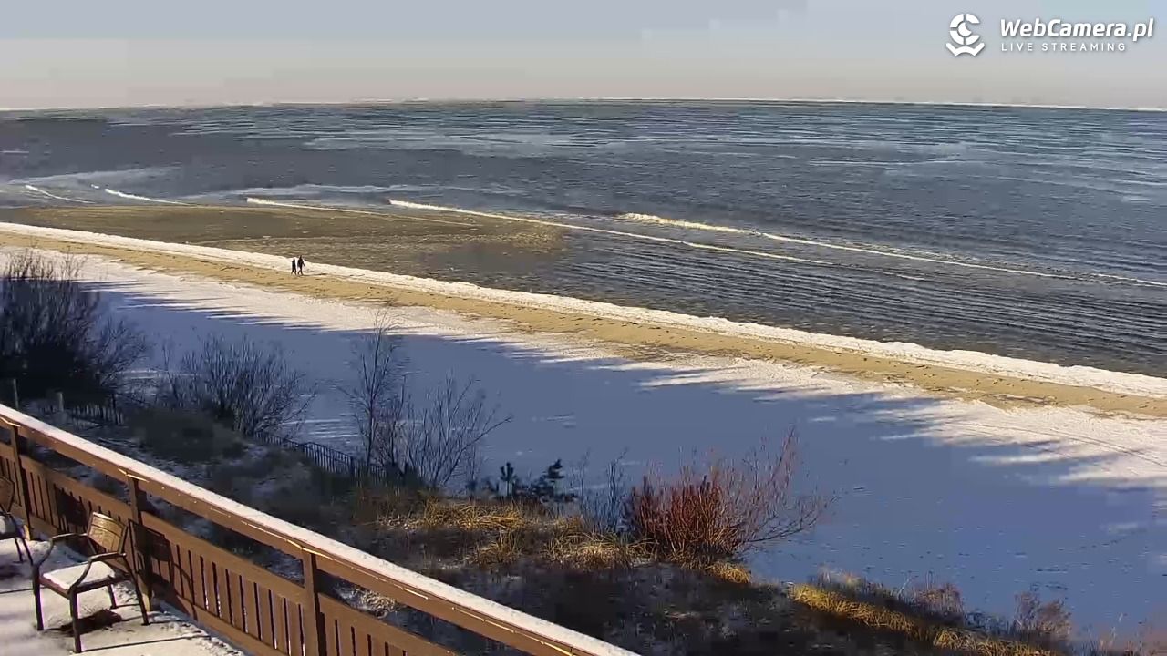Międzywodzie - widok na plażę - 02 luty 2026, 12:39