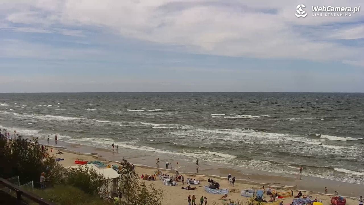 Międzywodzie - widok na plażę - 28 lipiec 2025, 13:50