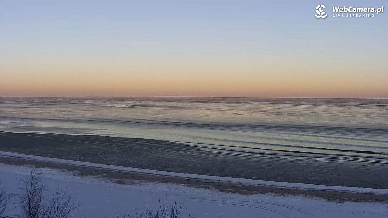 Międzywodzie - widok na plażę - 02 luty 2026, 08:17