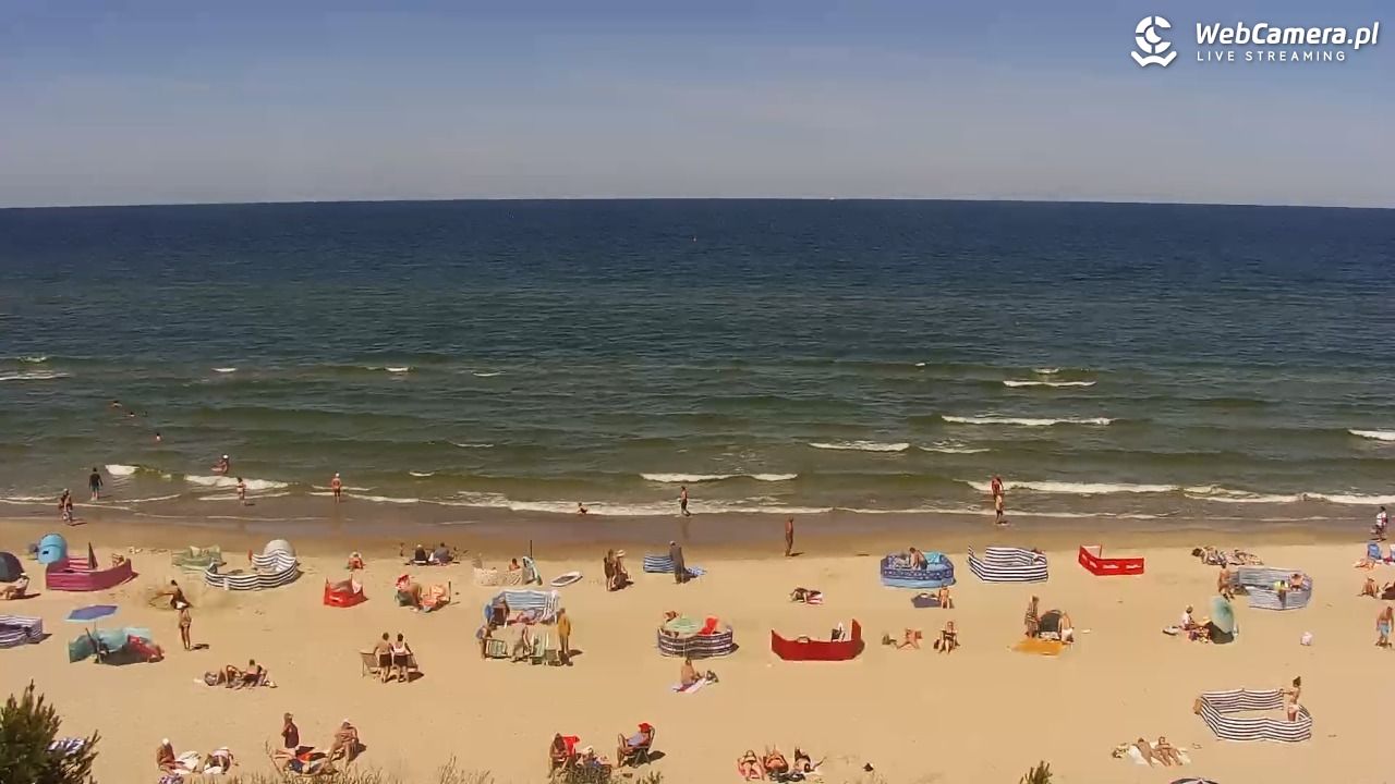 Międzywodzie - widok na plażę - 22 czerwiec 2026, 12:59