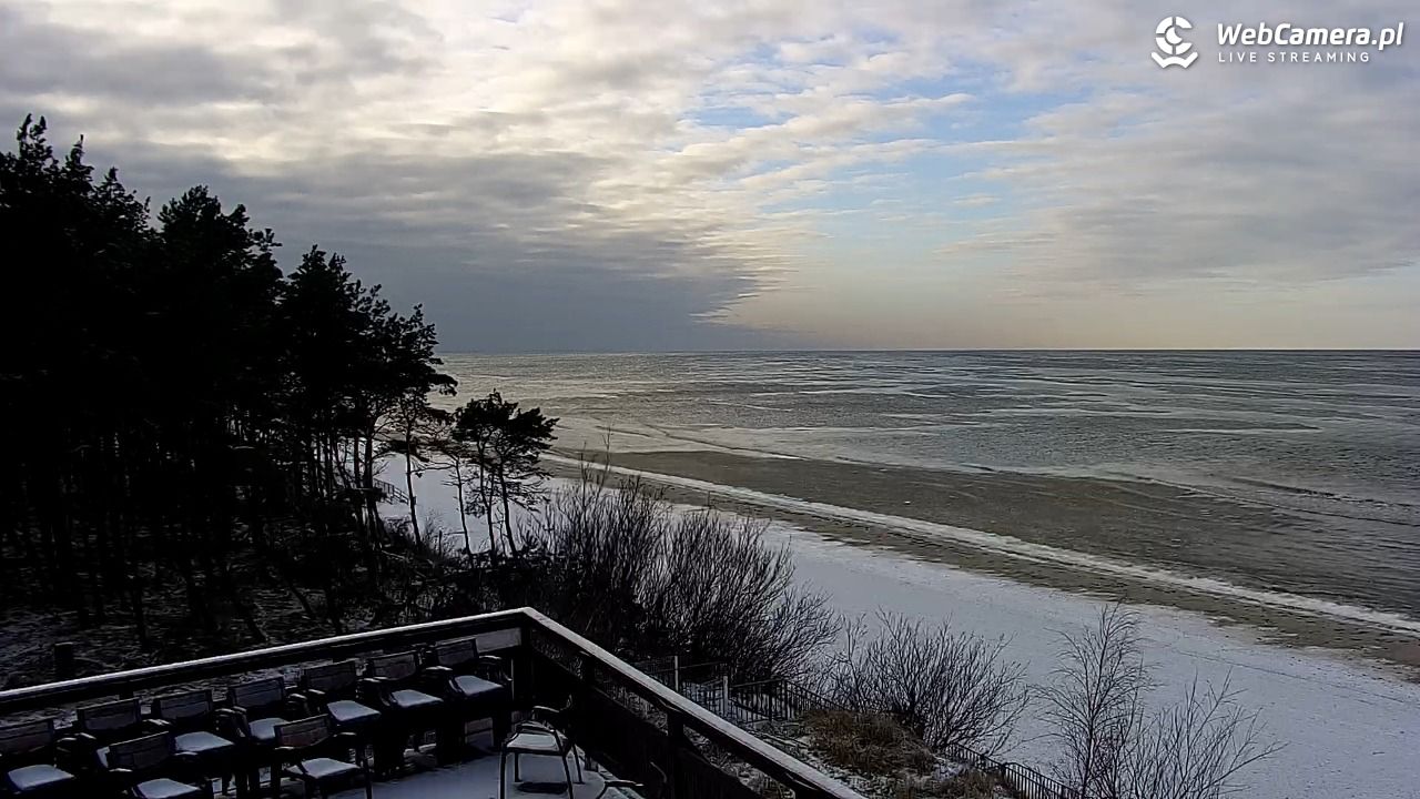 Międzywodzie - widok na plażę - 02 luty 2026, 14:55