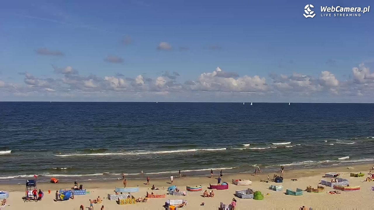 Międzywodzie - widok na plażę - 08 sierpień 2026, 11:02