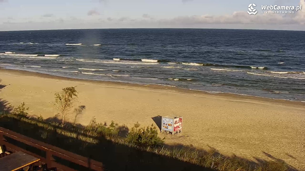 Międzywodzie - widok na plażę - 17 wresień 2026, 08:45