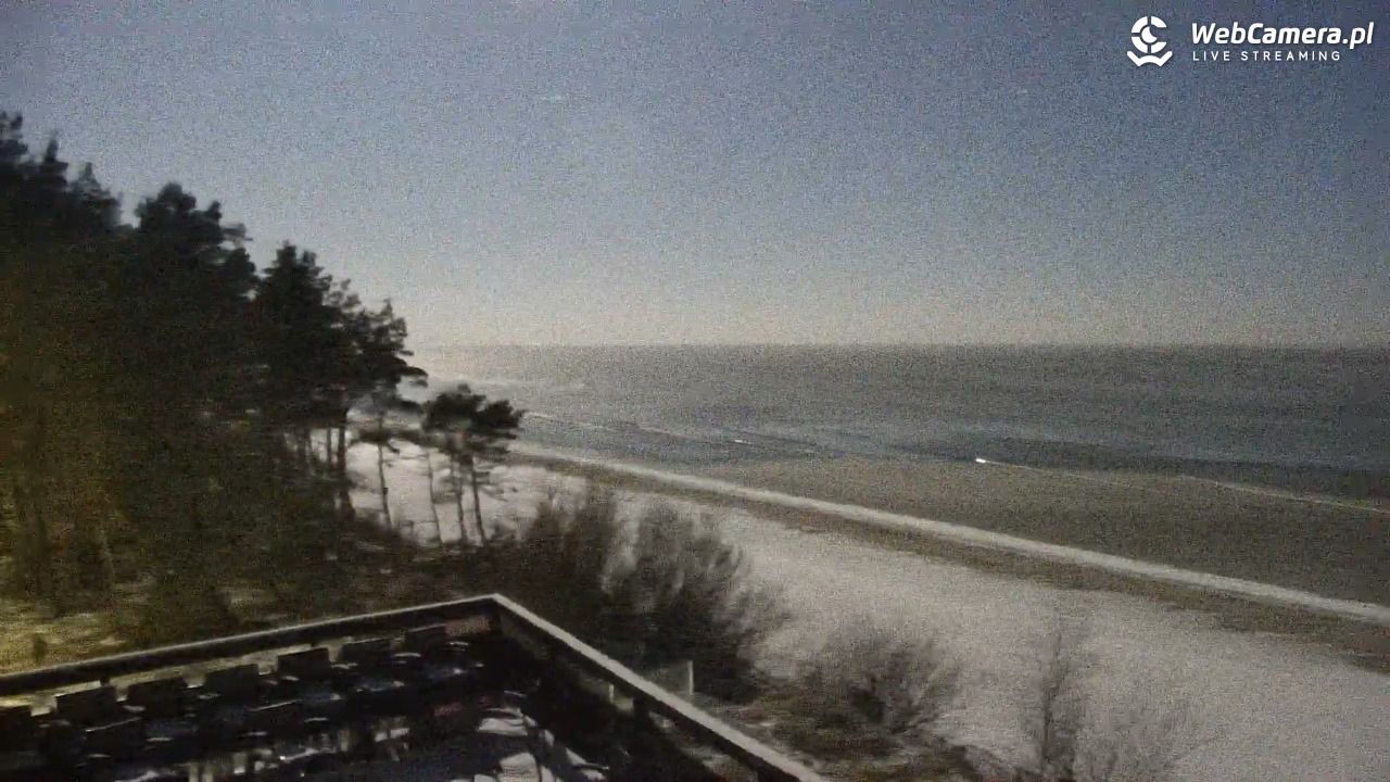 Międzywodzie - widok na plażę - 02 luty 2026, 04:15