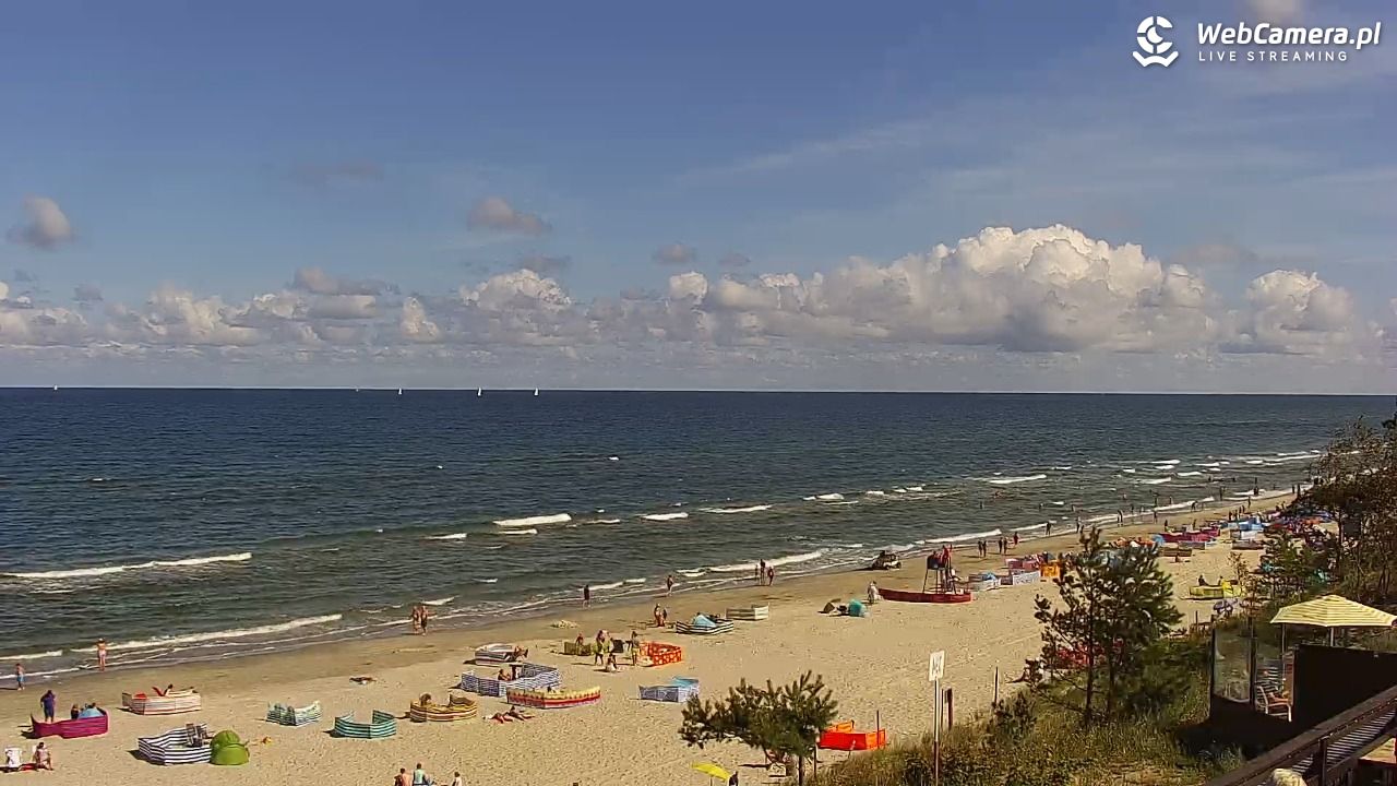 Międzywodzie - widok na plażę - 08 sierpień 2026, 10:56