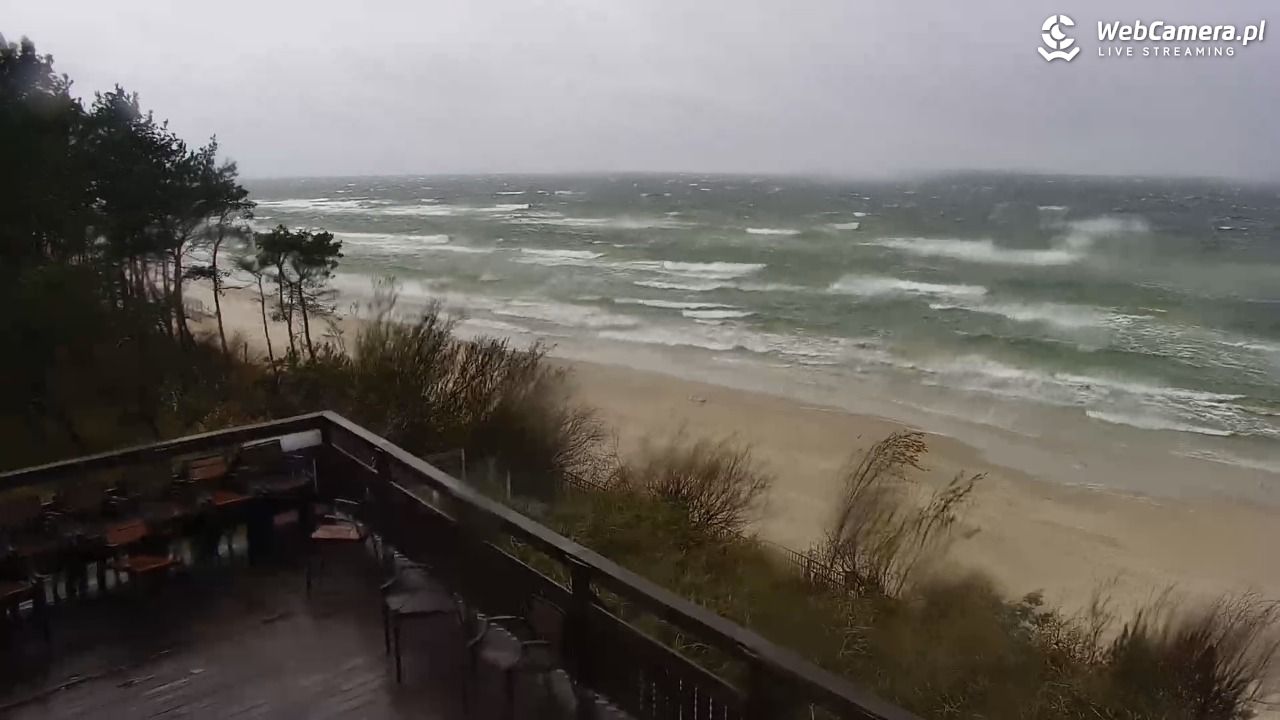 Międzywodzie - widok na plażę - 30 październik 2025, 13:49