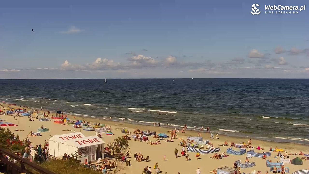 Międzywodzie - widok na plażę - 08 sierpień 2026, 11:23