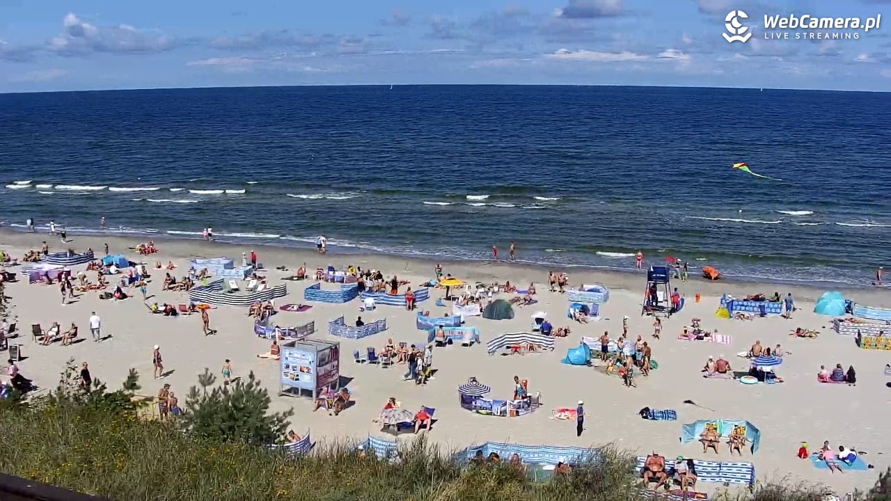 Międzywodzie - widok na plażę - 08 sierpień 2026, 11:32