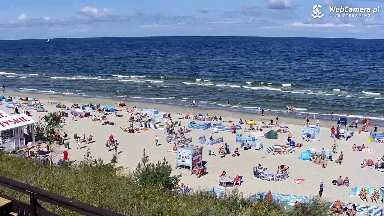 Międzywodzie - widok na plażę - 08 sierpień 2026, 11:29