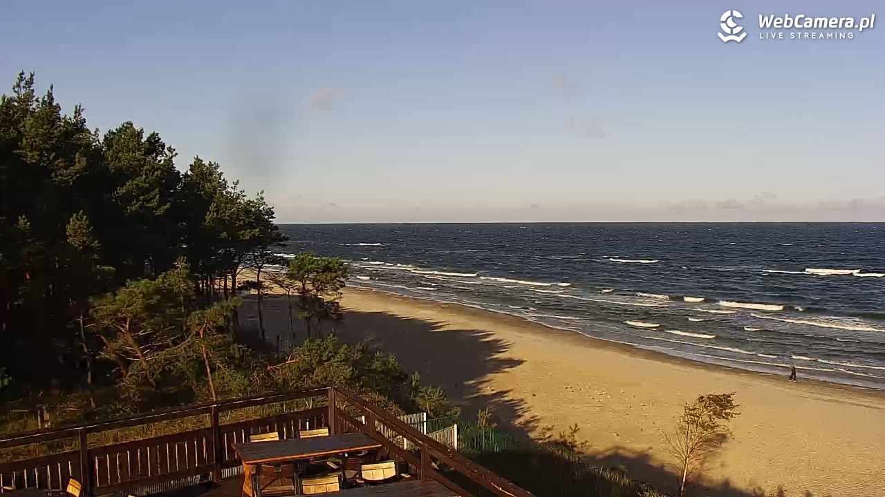 Międzywodzie - widok na plażę - 17 wresień 2026, 08:30
