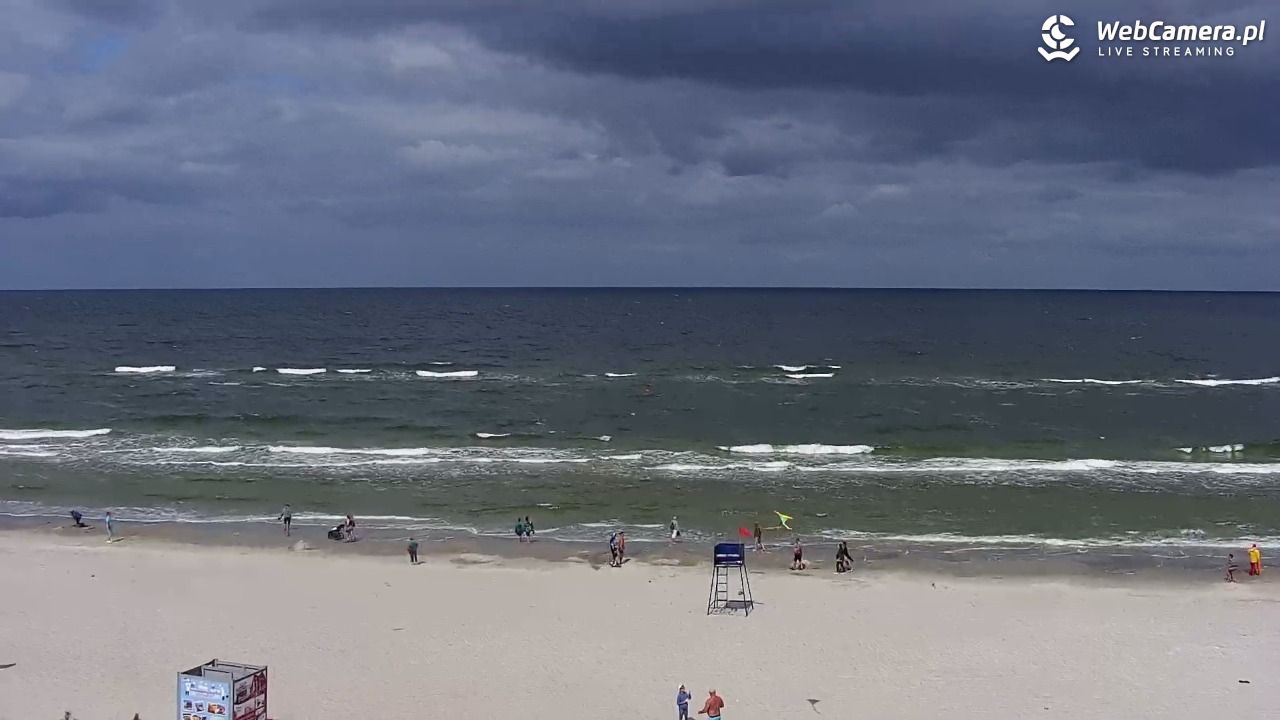 Międzywodzie - widok na plażę - 07 sierpień 2026, 12:21
