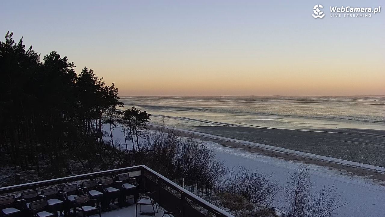 Międzywodzie - widok na plażę - 02 luty 2026, 08:21