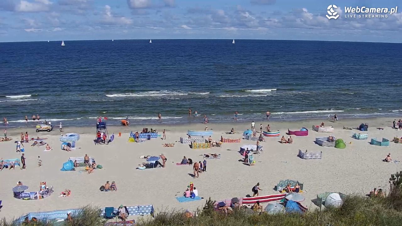 Międzywodzie - widok na plażę - 08 sierpień 2026, 11:12