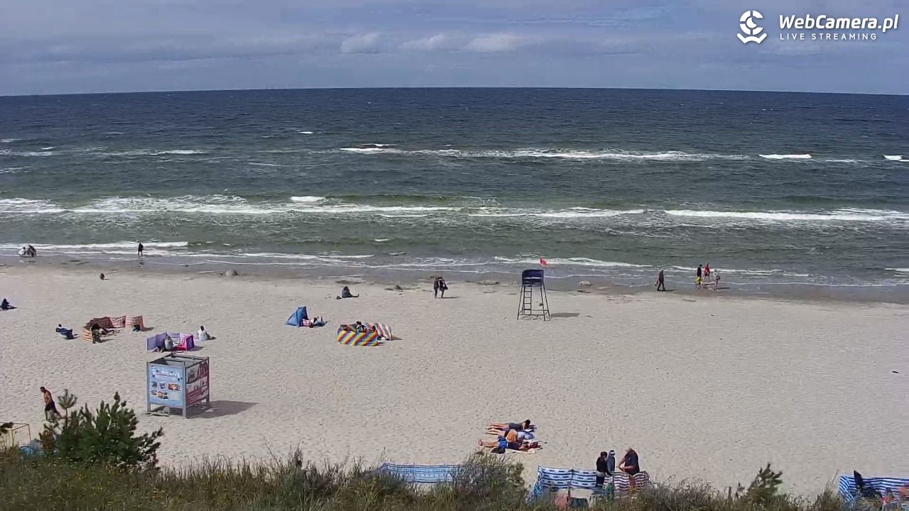 Międzywodzie - widok na plażę - 07 sierpień 2026, 14:34