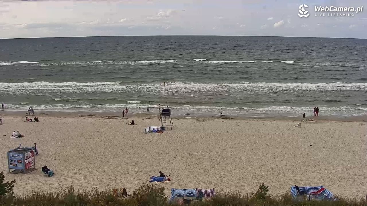 Międzywodzie - widok na plażę - 07 sierpień 2026, 17:10