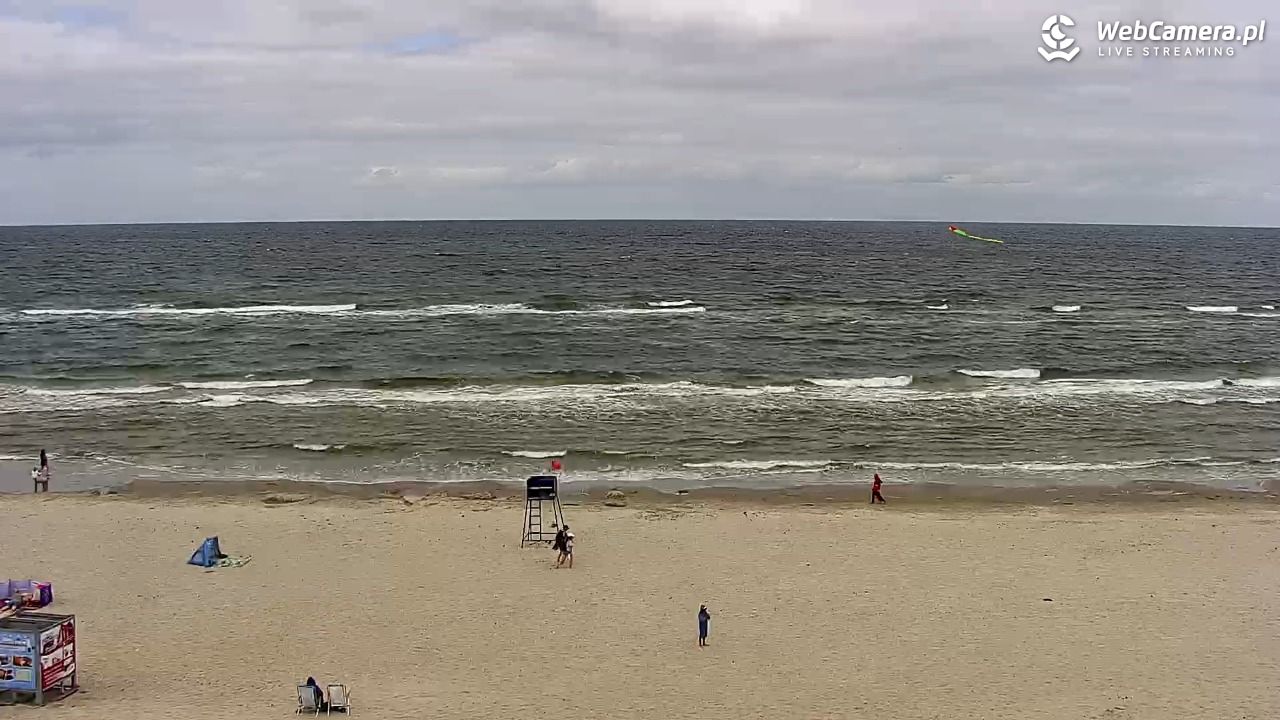 Międzywodzie - widok na plażę - 07 sierpień 2026, 13:10