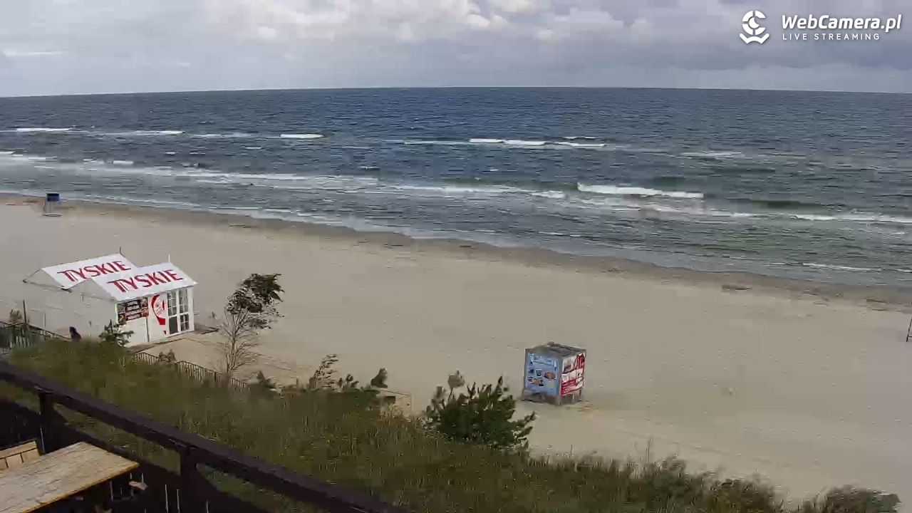 Międzywodzie - widok na plażę - 07 sierpień 2026, 08:05