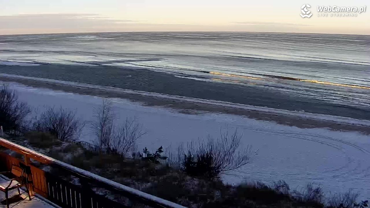 Międzywodzie - widok na plażę - 03 luty 2026, 08:51