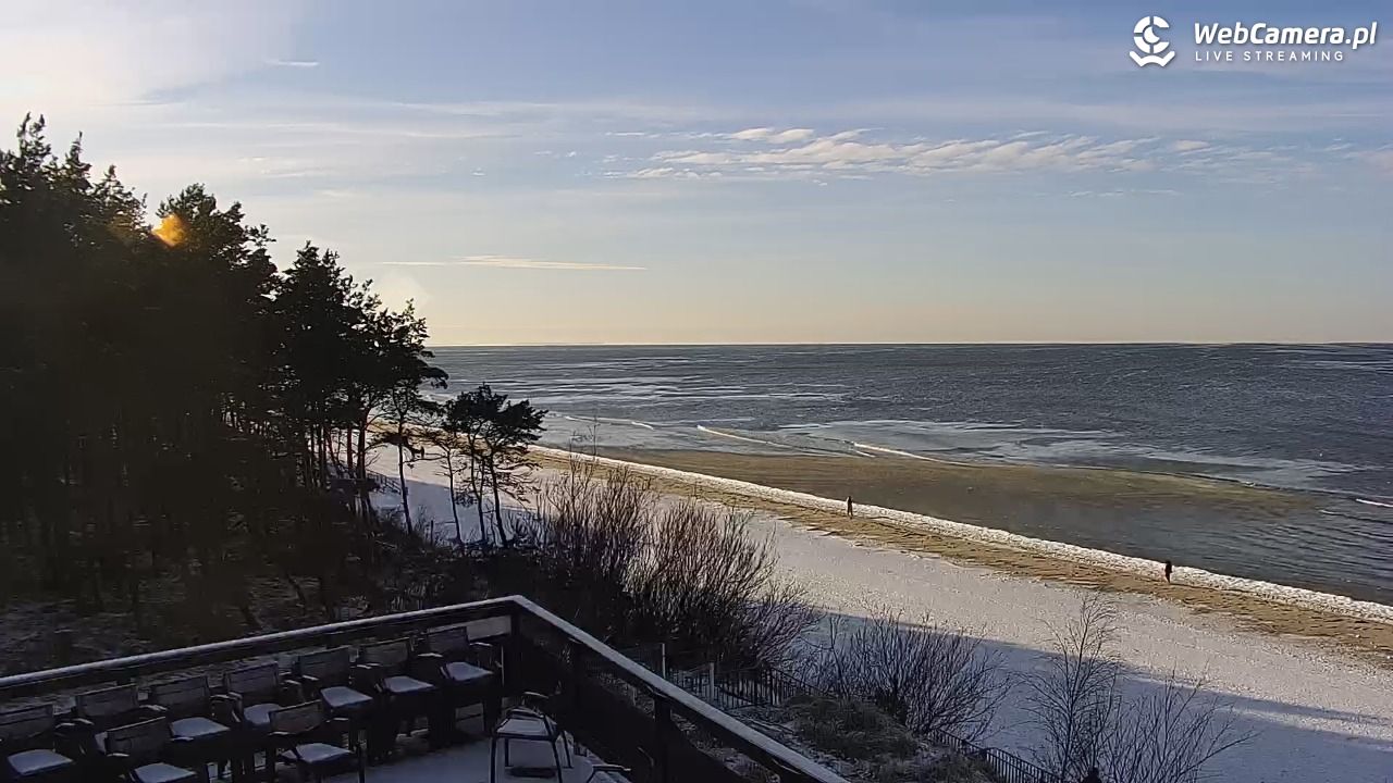 Międzywodzie - widok na plażę - 01 luty 2026, 14:55