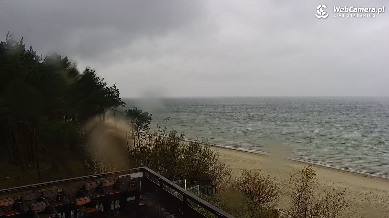 Międzywodzie - widok na plażę - 30 październik 2025, 09:46