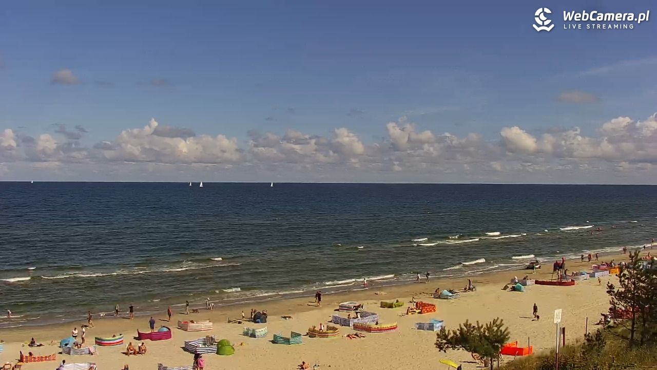 Międzywodzie - widok na plażę - 08 sierpień 2026, 11:03