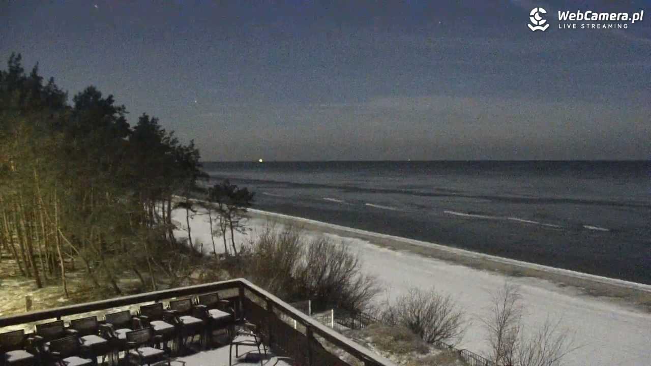 Międzywodzie - widok na plażę - 31 styczeń 2026, 20:28