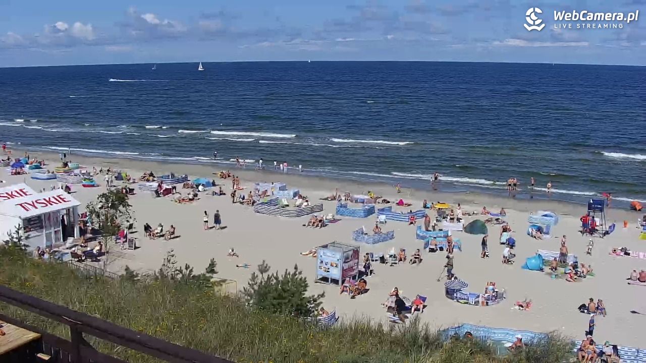 Międzywodzie - widok na plażę - 08 sierpień 2026, 11:20