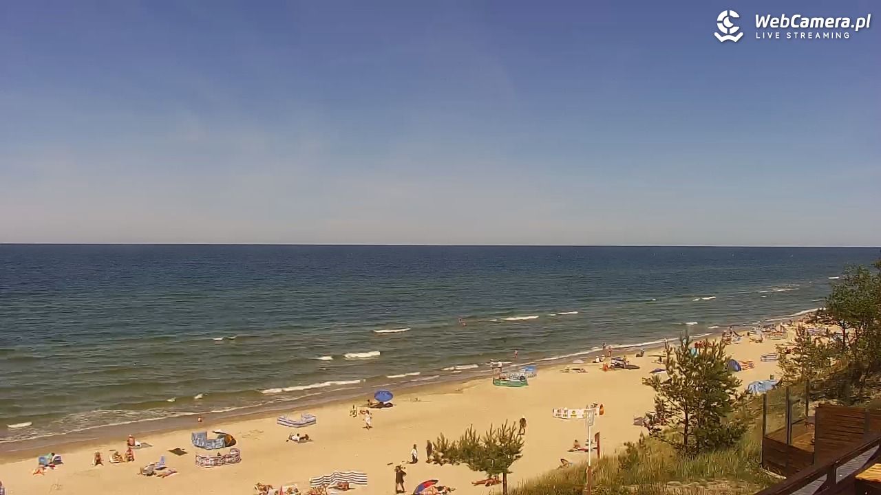 Międzywodzie - widok na plażę - 22 czerwiec 2026, 13:50