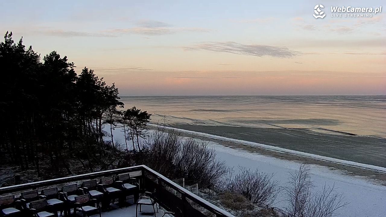 Międzywodzie - widok na plażę - 01 luty 2026, 07:58