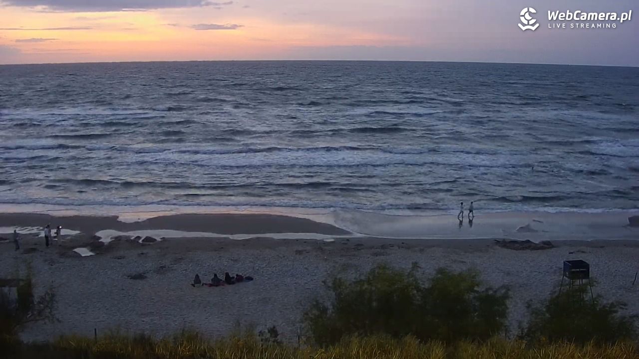 Międzywodzie - widok na plażę - 28 lipiec 2025, 21:49